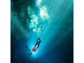 Bucee profundo en cenote : Pit y Dos Ojos